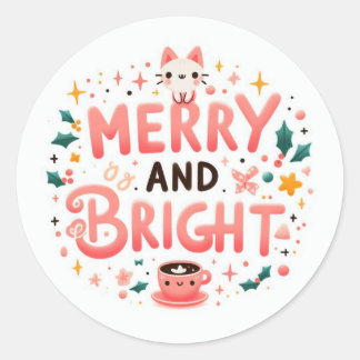 Stickers Joyeux et brillants, Noël
