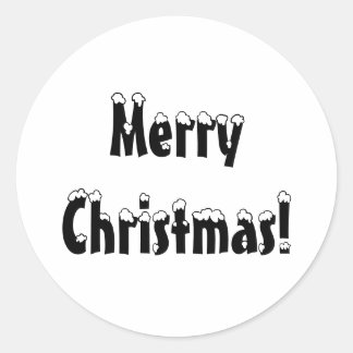 Stickers Joyeux Noël, Étiquettes ronds, Noël