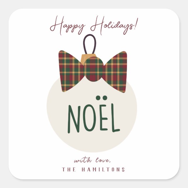 Stickers Joyeux Noël Moderne (Devant)