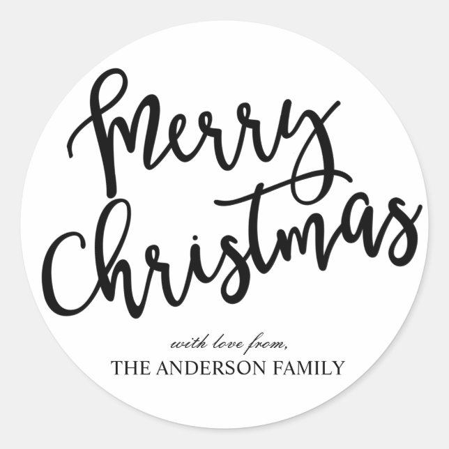 Stickers Joyeux Noël / Vacances (Devant)