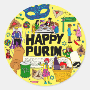 Stickers Joyeux Purim