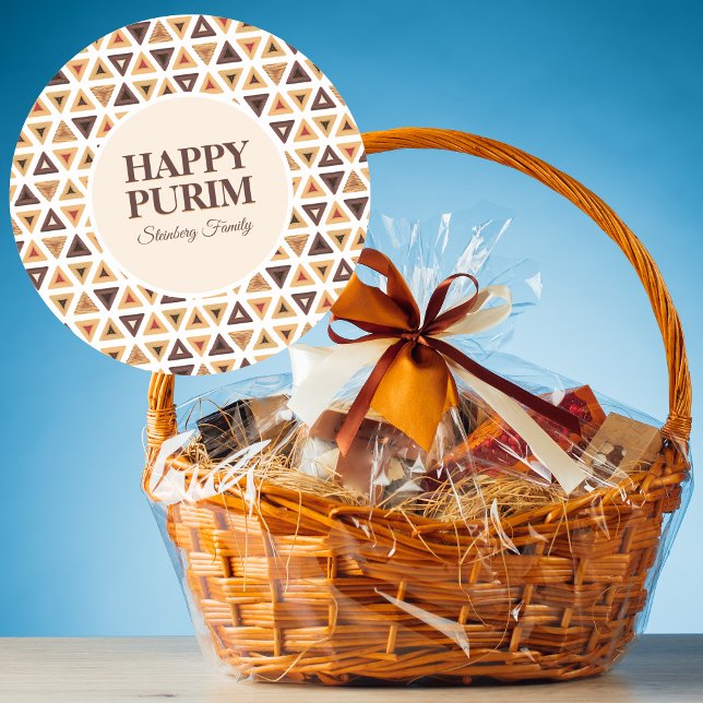 Stickers Joyeux Purim Hébreu de mignonne Hamantasc (Créateur téléchargé)