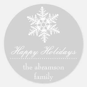 Stickers Joyeux Snowflake (Argent)