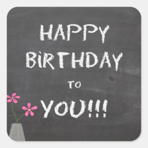 Stickers Joyeux tableau de bord d'anniversaire