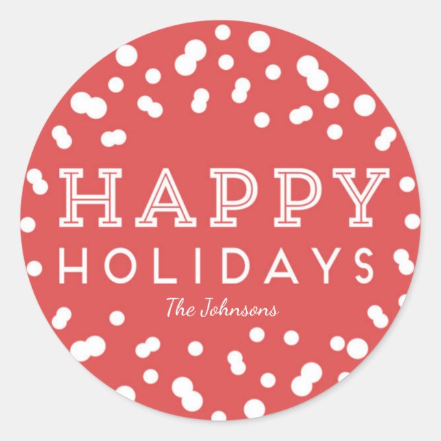 Stickers Joyeux Vacances (Devant)