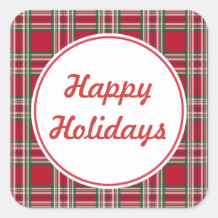 Stickers Joyeux Vacances Plaid