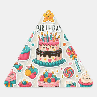 Stickers "Joyeux voeux d'anniversaire"