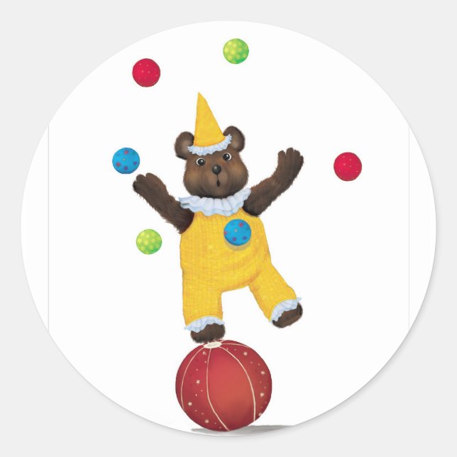 Stickers Juggle Teddy Bear (Devant)