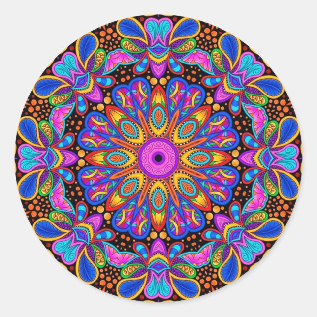 Stickers Kaleidoscope Mandala (Devant)