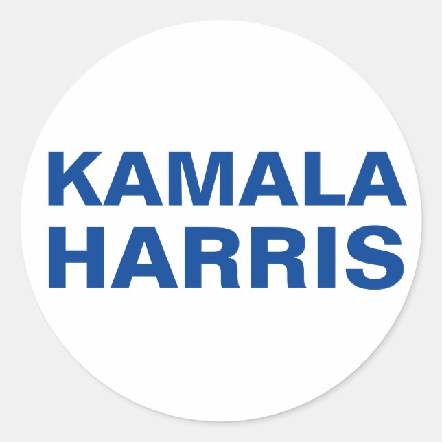 Stickers Kamala Harris (PERSONNALISABLE) (Devant)