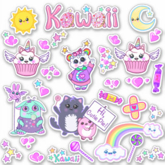 Stickers Kawaii Locker et Ordinateur Portable Cute