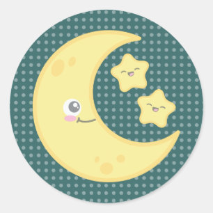 Stickers Kawaii Moon et Stars