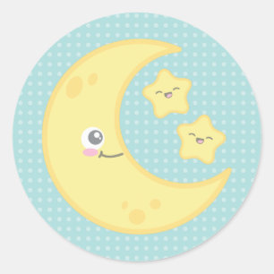 Stickers Kawaii Moon et Stars