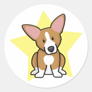 Stickers Kawaii Star Pembroke Welsh Corgi