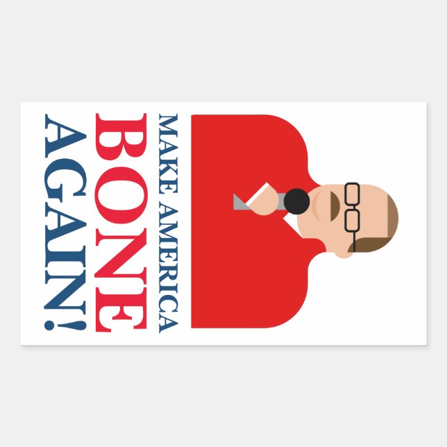 Stickers Ken Bone "Rendre l'Amérique osseuse" (Devant)