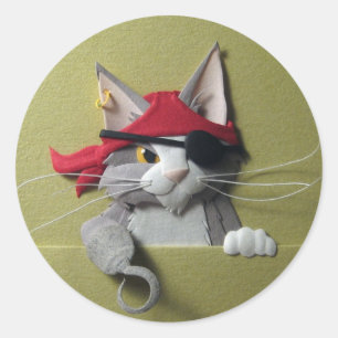 Stickers Kitten Pirate #2