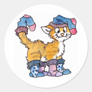 Stickers Kitty Sock