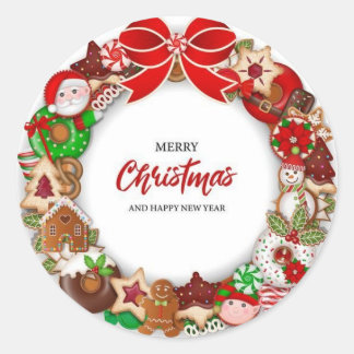 Stickers & Labels Merry Christmas