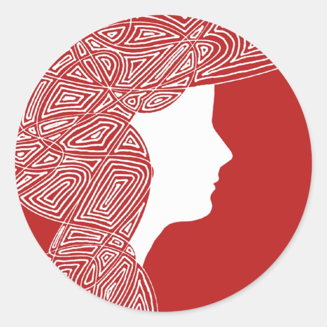Stickers Lady Red (Devant)