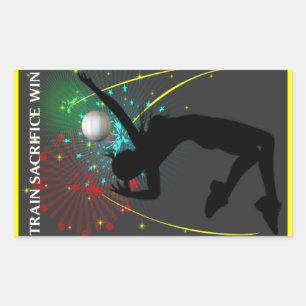 Stickers Lady Volleyball Inspiration