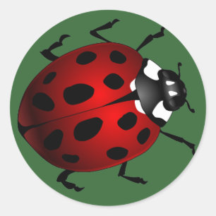 Stickers Ladybug Stickers Red Ladybugs Art