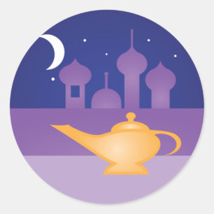 Stickers Lampe magique de nuit arabe