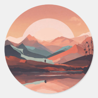 Stickers landscape mountains