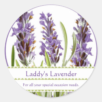 Stickers Lavender vintages personnalisés
