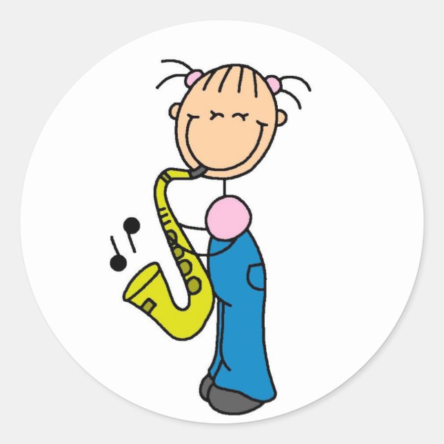 Stickers Lecteur Saxophone Stickers (Devant)