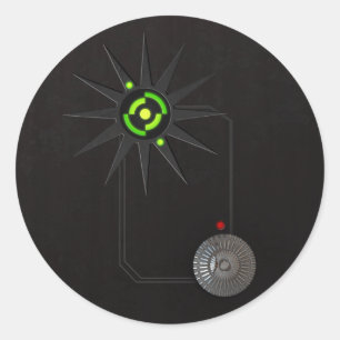 Stickers LED Cyberpunk rond