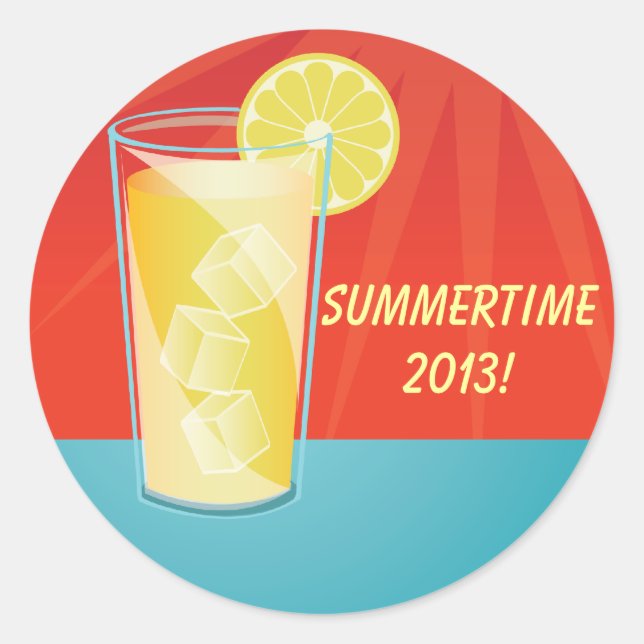 Stickers Lemonade Summer Party (Devant)