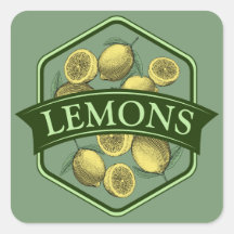 Stickers LEMONS - Personnalisable