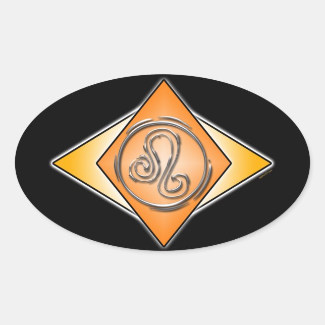 Stickers Leo Triangles Signes de naissance (Devant)