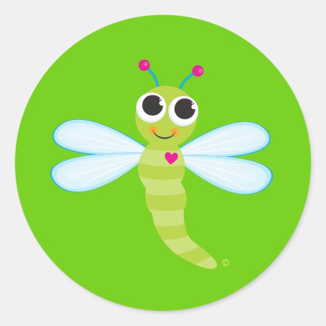 Stickers libellules mignons (Devant)