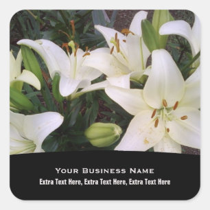 Stickers Lily blanche