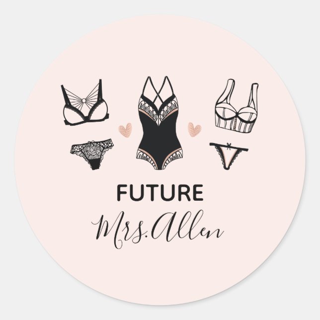 Stickers Lingerie Bachelorette (Devant)