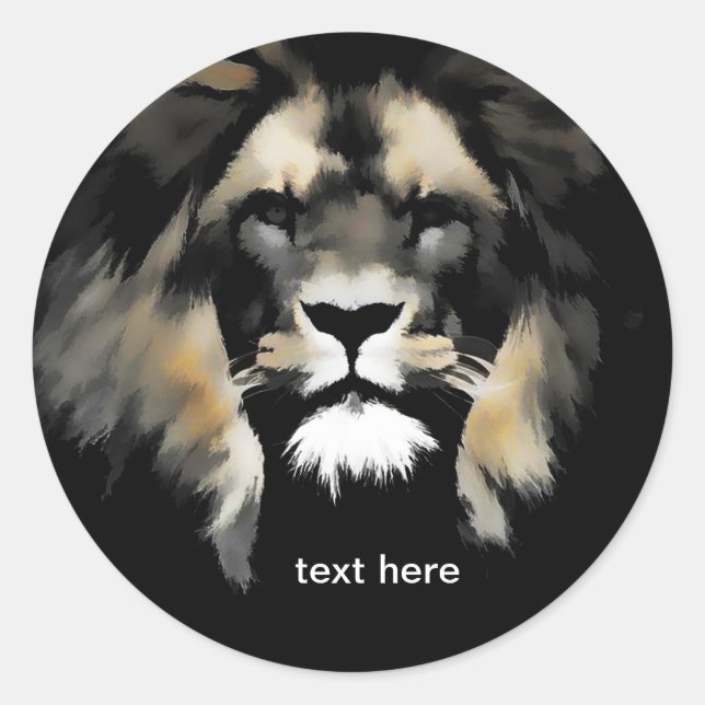Stickers Lion Face Faune (Devant)