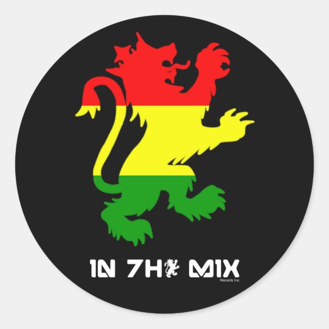 Stickers Lion Rasta (Devant)