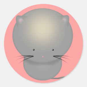 Stickers Little Grey Kitten