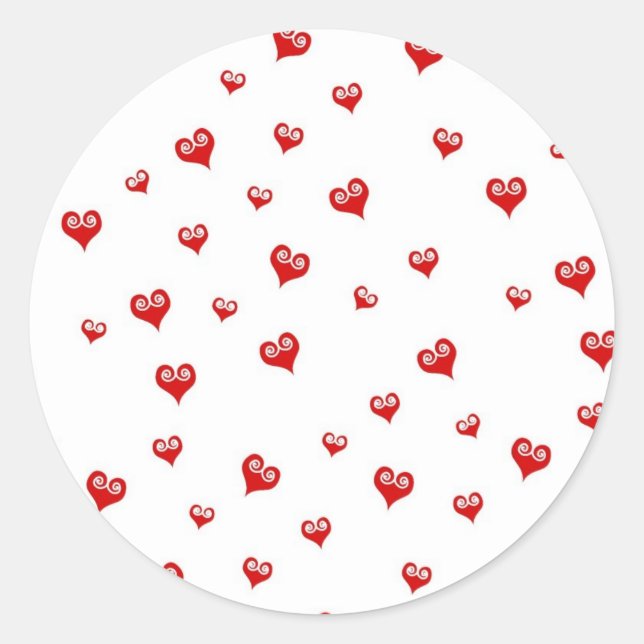 Stickers Little Red Hearts (Devant)