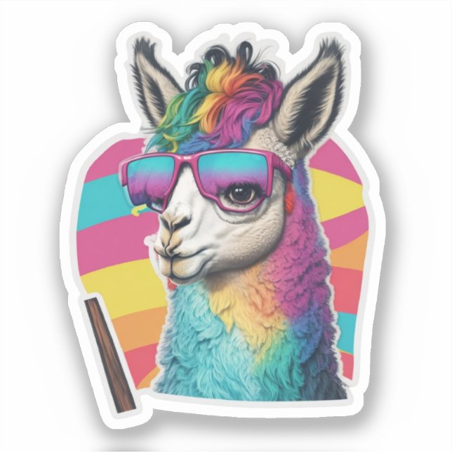Stickers Llama Votre Dose Quotidienne Mignonne (Recto)
