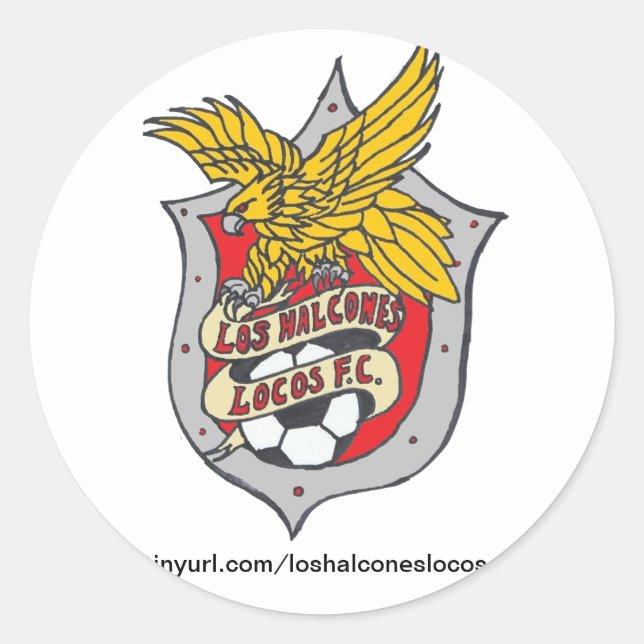 Stickers Locos FC Los Halcones - Round (Devant)