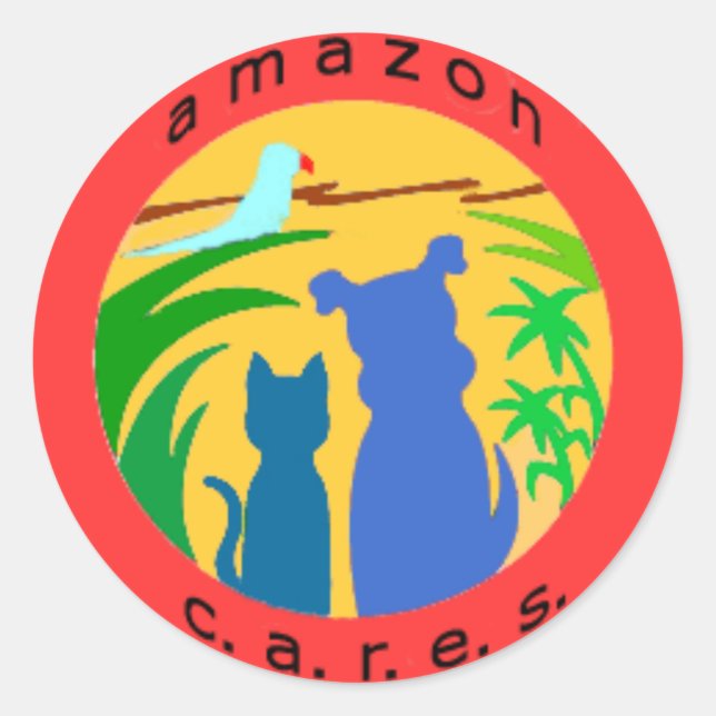 Stickers Logo Amazon Cares (Devant)