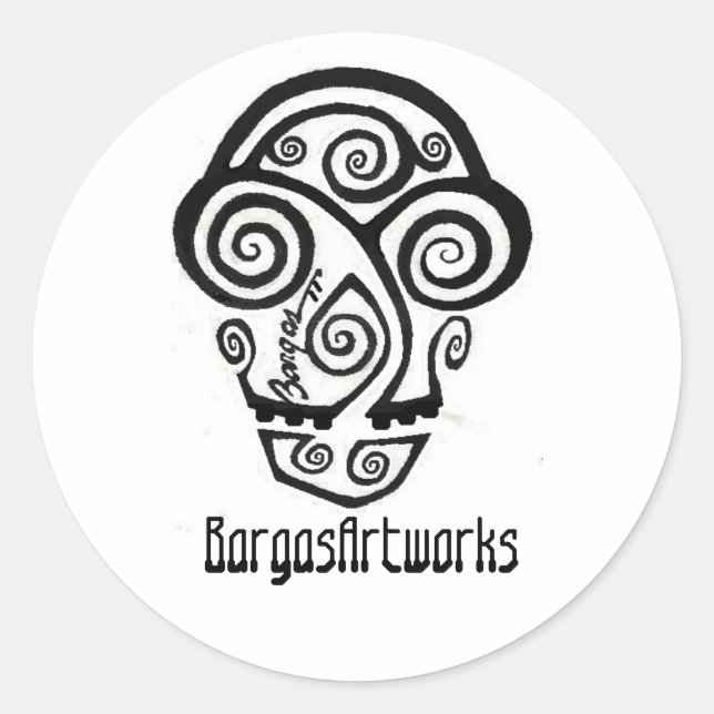Stickers Logo BargasArtworks (Devant)