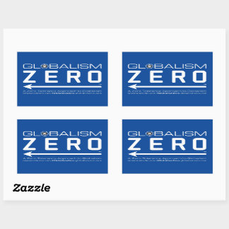 Stickers Logo de la ligne blanche Globalism Zero™