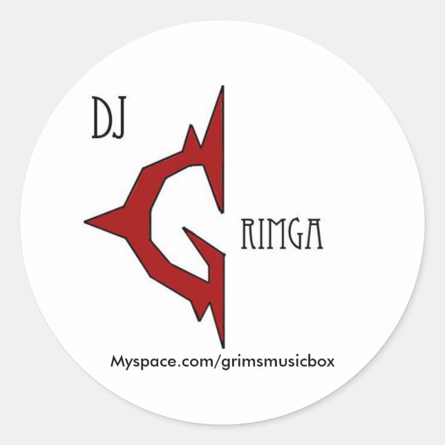 Stickers Logo Dj Grimga (Devant)
