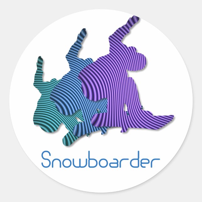 Stickers Logo Snowboardeur (Devant)