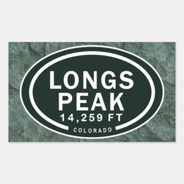 Stickers Longs Peak 14,259 FT CO Mountain (Devant)