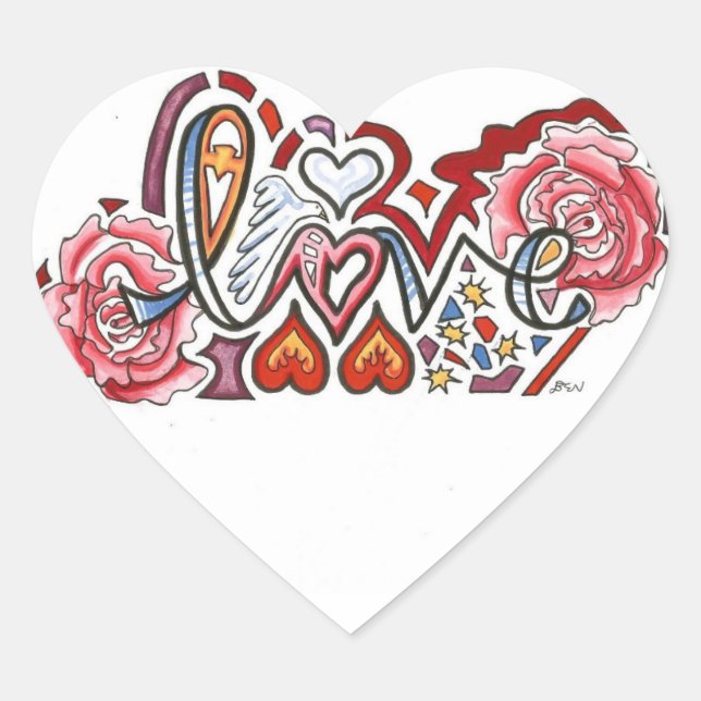 Stickers Love Design (Devant)