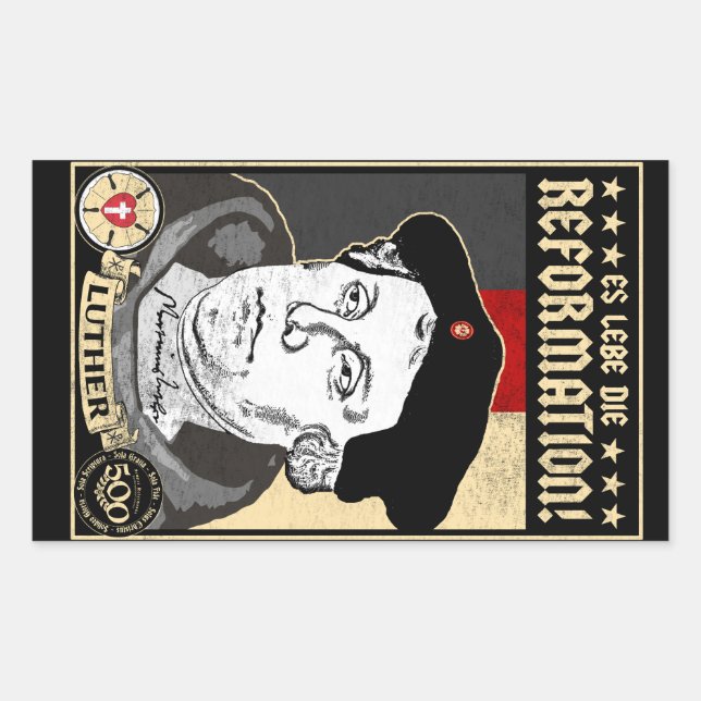 Stickers Luther 4pak 500e Anniversaire de Réforme (Devant)